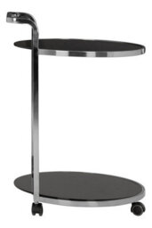 Orsina Elegant 2 Tier Silver Finish Drinks Trolley, Versatile Drinks Trolley For Parties, Durable Drinks Trolley - thumbnail 3