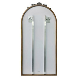 Artloge 60X124.5Cm Large Arched Wall Mirror Window Decorative Ornate Scroll Carved Baroque Mirror - thumbnail 4