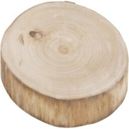 Urbn-Living Urbnliving Rustic Natural Wooden Slice 30Cm Round With Bark, Decorative Log Plate For Table Centerpieces - 2 Pack - thumbnail 6