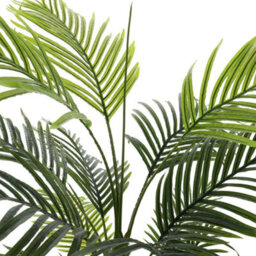 Living And Home Artificial Bamboo Palm Tree Fake Plant House Plant In Black Pot 130 Cm - thumbnail 4