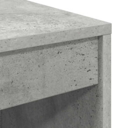 Berkfield Computer Desk Concrete Grey Particle Board With Concrete-Like Finish - thumbnail 7