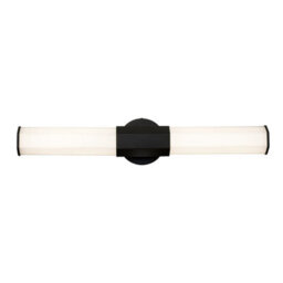 Luminosa Lighting Luminosa Hinkley Facet Integrated Led Bathroom Wall Lamp Matte Black, 3000K, Ip44 - thumbnail 5