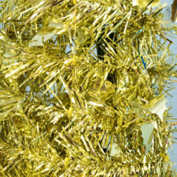Christmas Tree World The 6Ft/180Cm Slim Gold Tinsel Pop Up Christmas Tree - thumbnail 3
