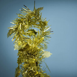 Christmas Tree World The 6Ft/180Cm Slim Gold Tinsel Pop Up Christmas Tree - thumbnail 5