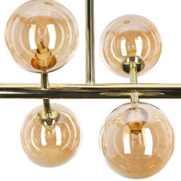 Wyld And Coco Glamour Lighting 10-Light Pendant Lamp Gold Steel And Glass Modern Ceiling Light - thumbnail 5