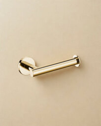 Cosmic Toilet Roll Holder, Glossy Gold Pvd, Architect S+ Collection - thumbnail 1