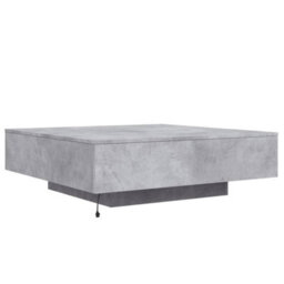 Vidaxl Coffee Table With Led Lights Concrete Grey 100X100X31 Cm - thumbnail 8