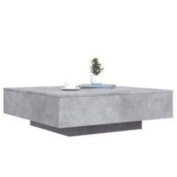 Vidaxl Coffee Table With Led Lights Concrete Grey 100X100X31 Cm - thumbnail 5