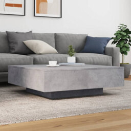 Vidaxl Coffee Table With Led Lights Concrete Grey 100X100X31 Cm - thumbnail 4