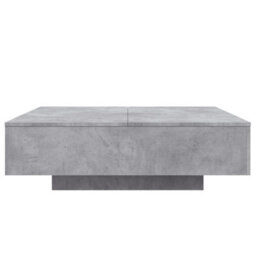 Vidaxl Coffee Table With Led Lights Concrete Grey 100X100X31 Cm - thumbnail 7