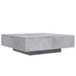 Vidaxl Coffee Table With Led Lights Concrete Grey 100X100X31 Cm - thumbnail 3