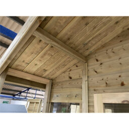 Marlborough - 8 X 8 Pressure Treated T&g Apex Wooden Summerhouse + Overhang + Verandah + Lock & Key (8' X 8') / (8Ft X 8Ft) (8X8 ) - thumbnail 9