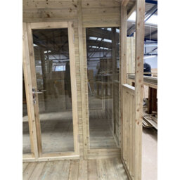 Marlborough - 8 X 8 Pressure Treated T&g Apex Wooden Summerhouse + Overhang + Verandah + Lock & Key (8' X 8') / (8Ft X 8Ft) (8X8 ) - thumbnail 7