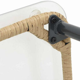 Berkfield Garden Table Natural 80 X 40 X 45 Cm Poly Rattan - thumbnail 9