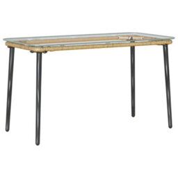 Berkfield Garden Table Natural 80 X 40 X 45 Cm Poly Rattan - thumbnail 6
