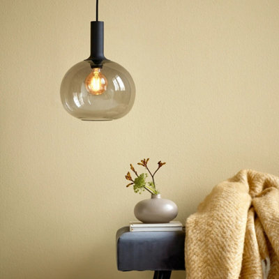 Nordlux Alton Glass Pendant Light Hand Blown Black,mains - image 1