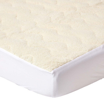 Homescapes Deep Quilted Fleece Small Double Mattress Topper - image 1