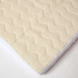Homescapes Deep Quilted Fleece Small Double Mattress Topper - thumbnail 3