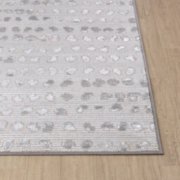 Livabliss Lustro-Modern Grey Off-White Beige Polka Dot Living Dining Bedroom Rug 120 X 170 Cm Easy Care, Non Shedding - thumbnail 5