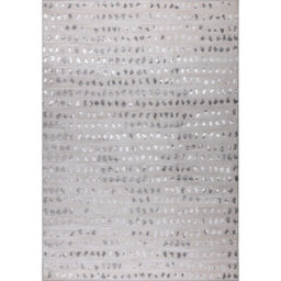 Livabliss Lustro-Modern Grey Off-White Beige Polka Dot Living Dining Bedroom Rug 120 X 170 Cm Easy Care, Non Shedding - thumbnail 1