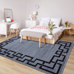 Ameha Printed Rug Non Slip Area Rug For Small Area Nico Carpet Luxury Soft Greek Key Pattern Rugs- 120X170 Cm - thumbnail 4