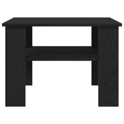 Berkfield Black Oak Coffee Table 60X60X42 Cm Made Of Engineered Wood - thumbnail 6
