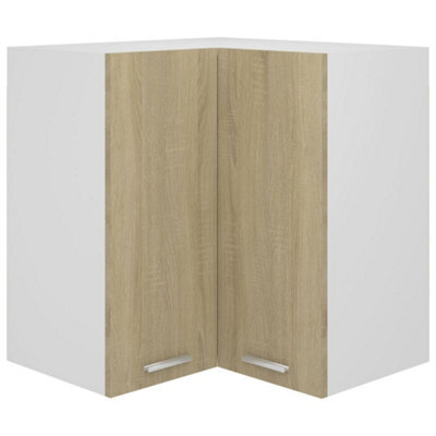 Vidaxl Hanging Corner Cabinet Lyon Sonoma Oak 57X57X60 Cm Engineered Wood - image 1