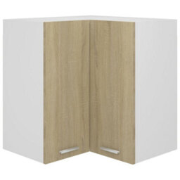 Vidaxl Hanging Corner Cabinet Lyon Sonoma Oak 57X57X60 Cm Engineered Wood - thumbnail 1