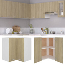 Vidaxl Hanging Corner Cabinet Lyon Sonoma Oak 57X57X60 Cm Engineered Wood - thumbnail 2