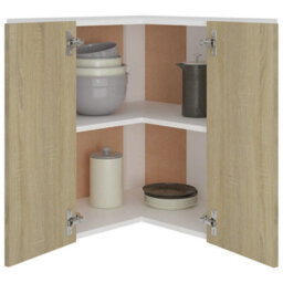 Vidaxl Hanging Corner Cabinet Lyon Sonoma Oak 57X57X60 Cm Engineered Wood - thumbnail 4
