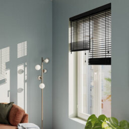 GoodHome Lone Black Pvc Venetian Blind (W)60Cm (L)180Cm - thumbnail 1
