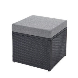 Evre 9 Seat Marylin Corner Sofa & Dining Rattan Furniture For Indoor Outdoor Patios  Black With Cover - thumbnail 5