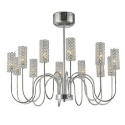 Luminosa Lighting Luminosa Martina Pendant 12 Light G4 Polished Chrome/crystal, Not Led/cfl Compatible - thumbnail 1