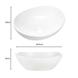 Heze Furniture Viva 60Cm Bathroom Cabinet With Oval Basin - Cashmere - thumbnail 4