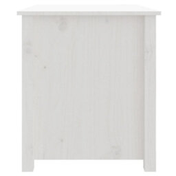 Berkfield Coffee Table White 71X49X55 Cm Solid Wood Pine - thumbnail 8