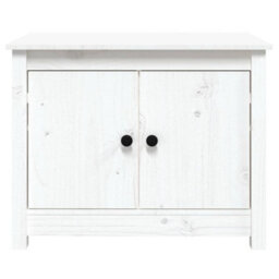Berkfield Coffee Table White 71X49X55 Cm Solid Wood Pine - thumbnail 6