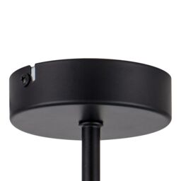 GoodHome Nunbird Matt Fabric & Metal Black & White 3 Lamp Led Ceiling Light - thumbnail 7
