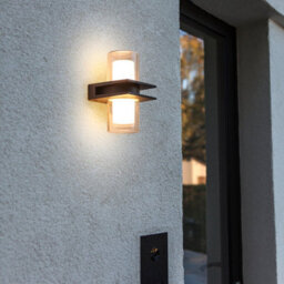 CGC Lighting Elise - Cgc Dark Grey Double Cylinder Led Outdoor Wall Light - thumbnail 1