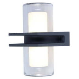 CGC Lighting Elise - Cgc Dark Grey Double Cylinder Led Outdoor Wall Light - thumbnail 2