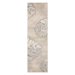 Beige,floral Luxurious Modern Easy To Clean Rug For Bedroom & Living Room-66 X 229Cm (Runner) - thumbnail 9