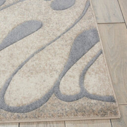 Beige,floral Luxurious Modern Easy To Clean Rug For Bedroom & Living Room-66 X 229Cm (Runner) - thumbnail 5