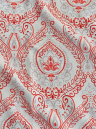 Luxury Living Victoria Room Darkening Ring Top Curtains Red - thumbnail 2