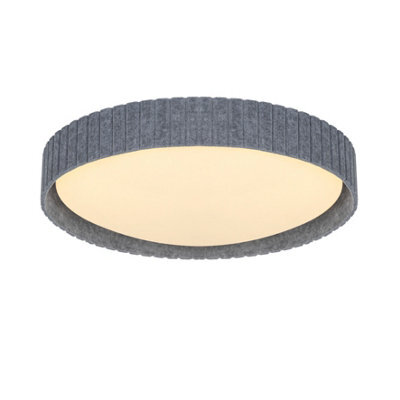 Nordlux Corato Plastic Ceiling Light Felt Grey,mains - image 1