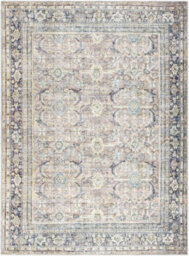 Livabliss Becki Owens Darling-Washable Grey Brown Traditional Vintage Boho Living Dining Rug 200 X 275 Cm Easy Care, Non Shedding - thumbnail 1