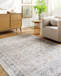 Livabliss Becki Owens Darling-Washable Grey Brown Traditional Vintage Boho Living Dining Rug 200 X 275 Cm Easy Care, Non Shedding - thumbnail 2