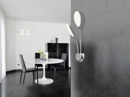 Luminosa Lighting Luminosa Lucila Integrated Led 2 Light Wall Lamp Chrome - Uk Stock - thumbnail 2