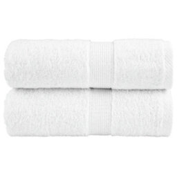 Berkfield Premium Guest Towels Solund 2Pcs White 30X50Cm 600Gsm