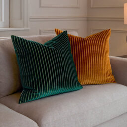 Paoletti Savoy Stripe Velvet Cushion Cover 50Cm X 50Cm - thumbnail 6