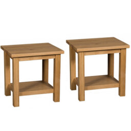 Hallowood Furniture Waverly Oak Side Table (Pair) - thumbnail 1