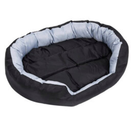 Berkfield Reversible & Washable Dog Cushion Grey And Black 110X80X23 Cm - thumbnail 7